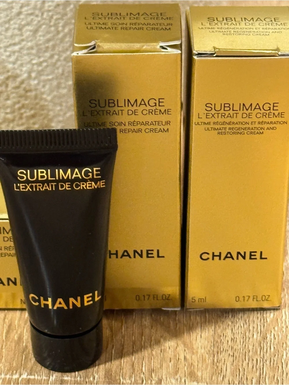CHANEL Sublimage L'Extrait De Crème - Black & Gold Mini Set